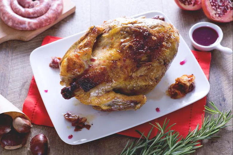 Faraona Ripiena di Castagne e Pancetta