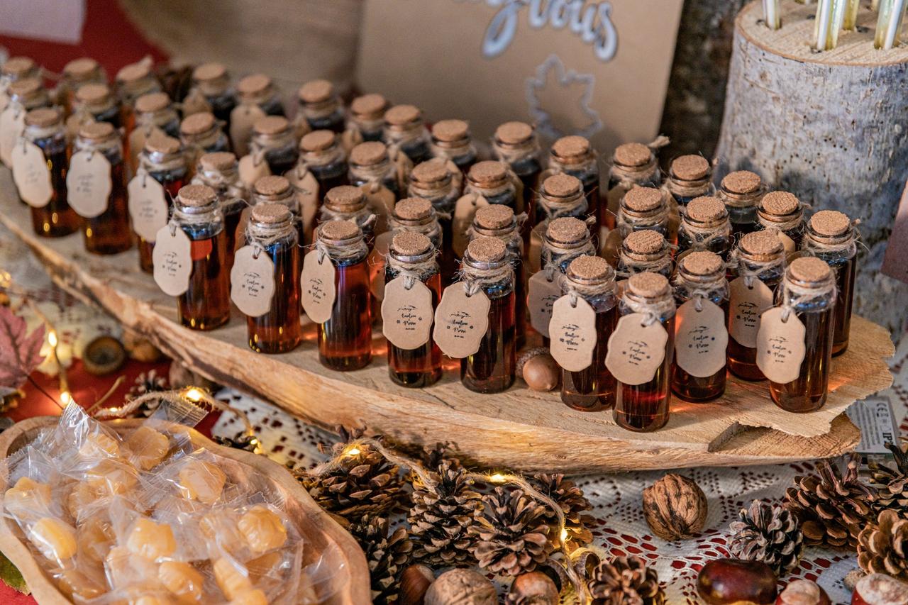 Idee regalo per ospiti matrimonio rurale in inverno