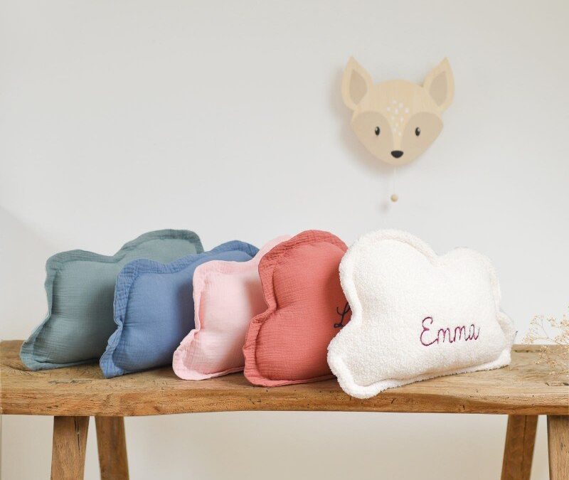 Idea regalo cuscino nascita personalizzato Natale