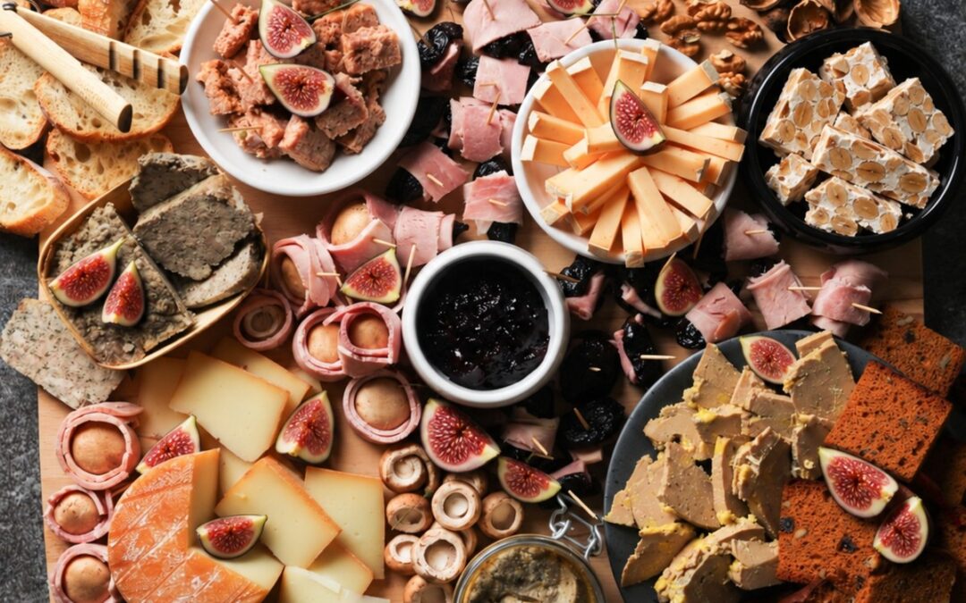 Il tagliere delle feste: foie gras, formaggi, fichi e torrone