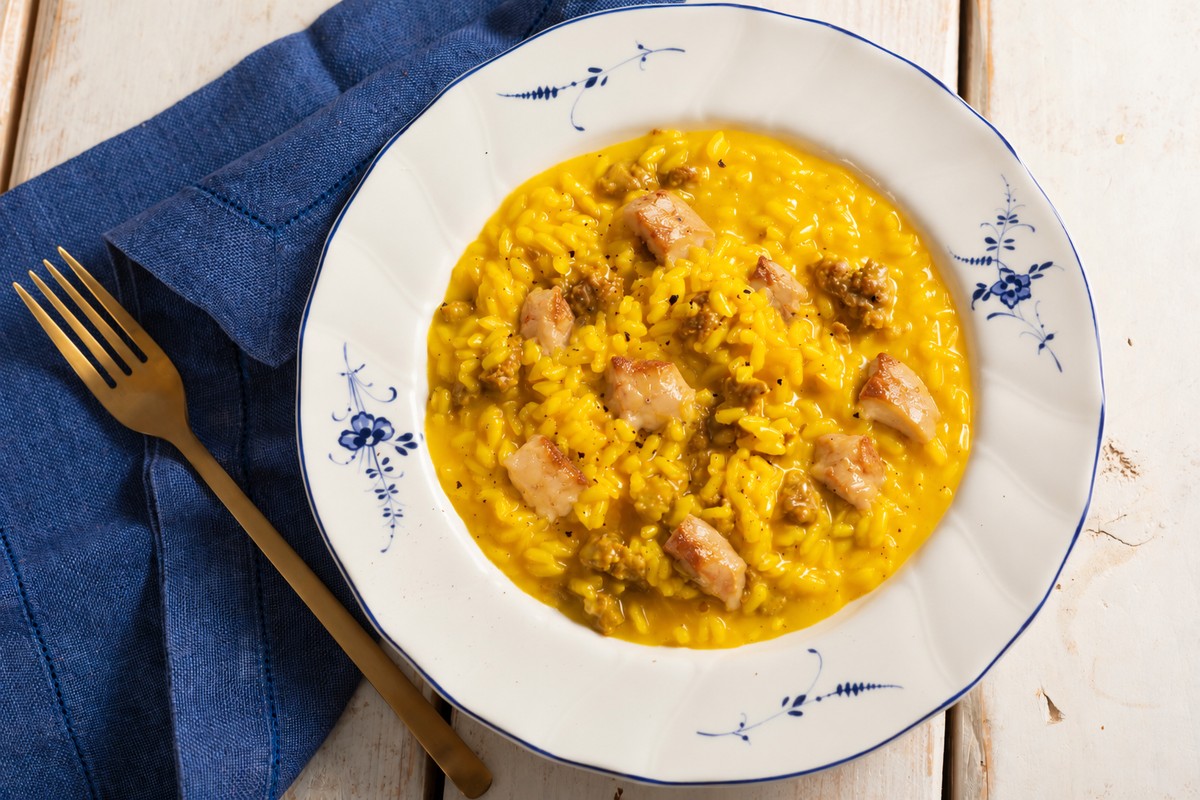 Risotto allo zafferano con foie gras: il primo piatto delle feste